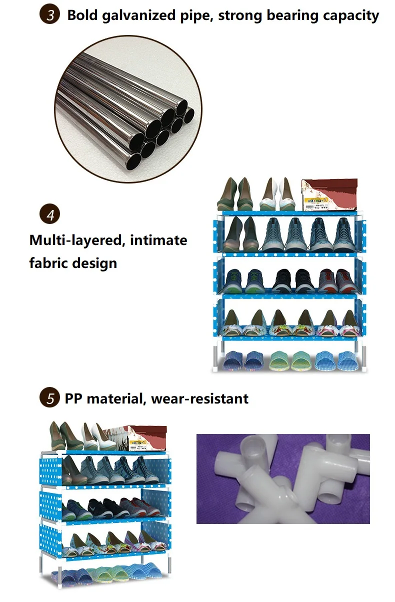 Качество нетканый материал полки для обуви Портативный 5/7/9 ярусный шкаф разное стойка полки съемные Складные DIY Домашний Органайзер