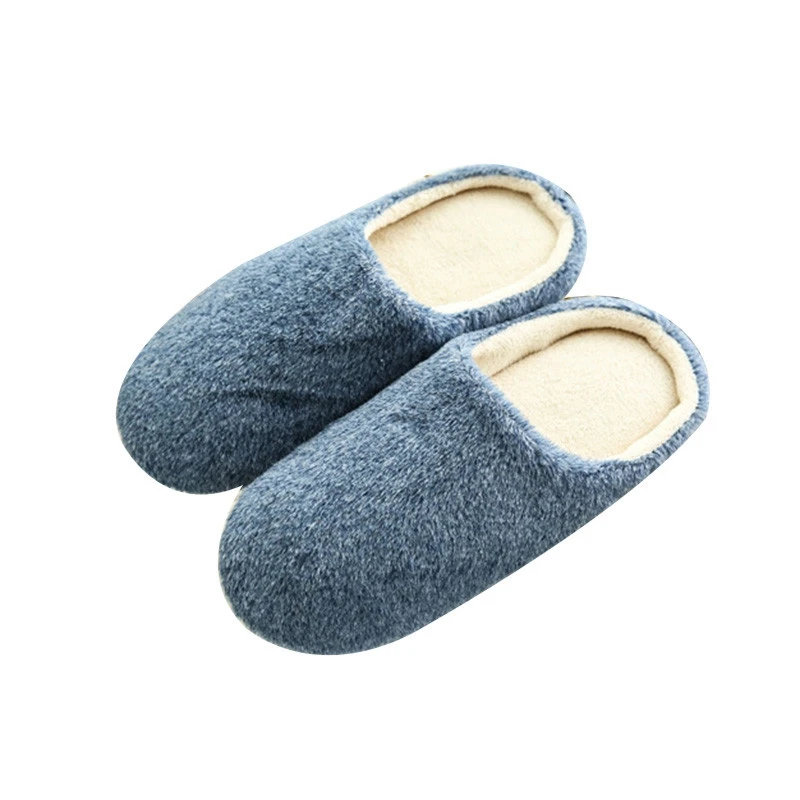 

Men's Slippers Non-slip Slippers Winter Thick Warm Home Slippers Warm Indoor Shoes Indoor Bedroom Lovers Couples Floor Shoes