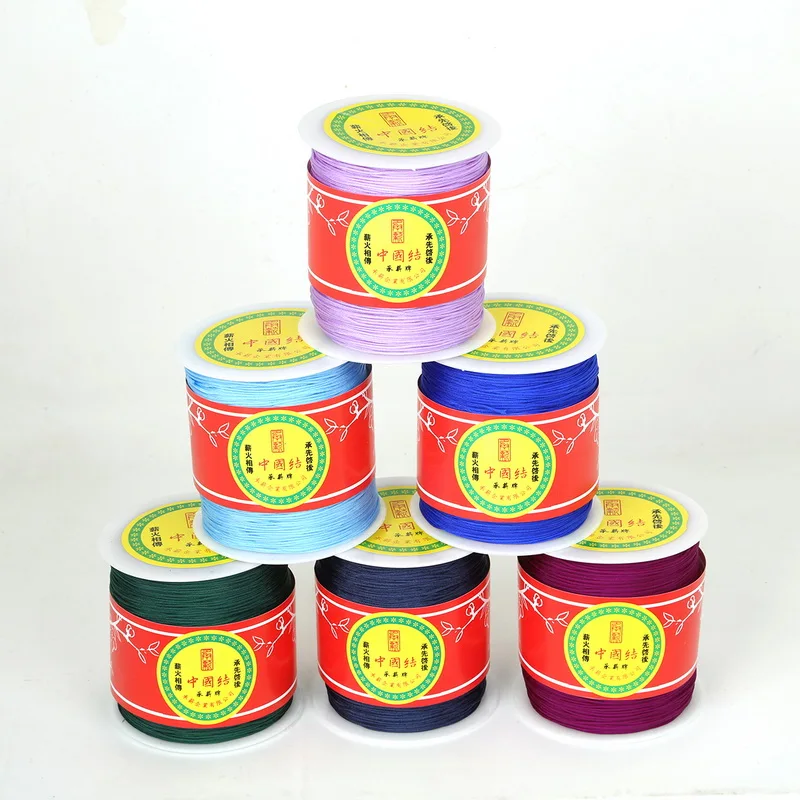 

High Quality 300yard/roll 1mm Poly Cord Chinese Knot Cord Macrame Rope String Thread DIY Jewlery Accessories