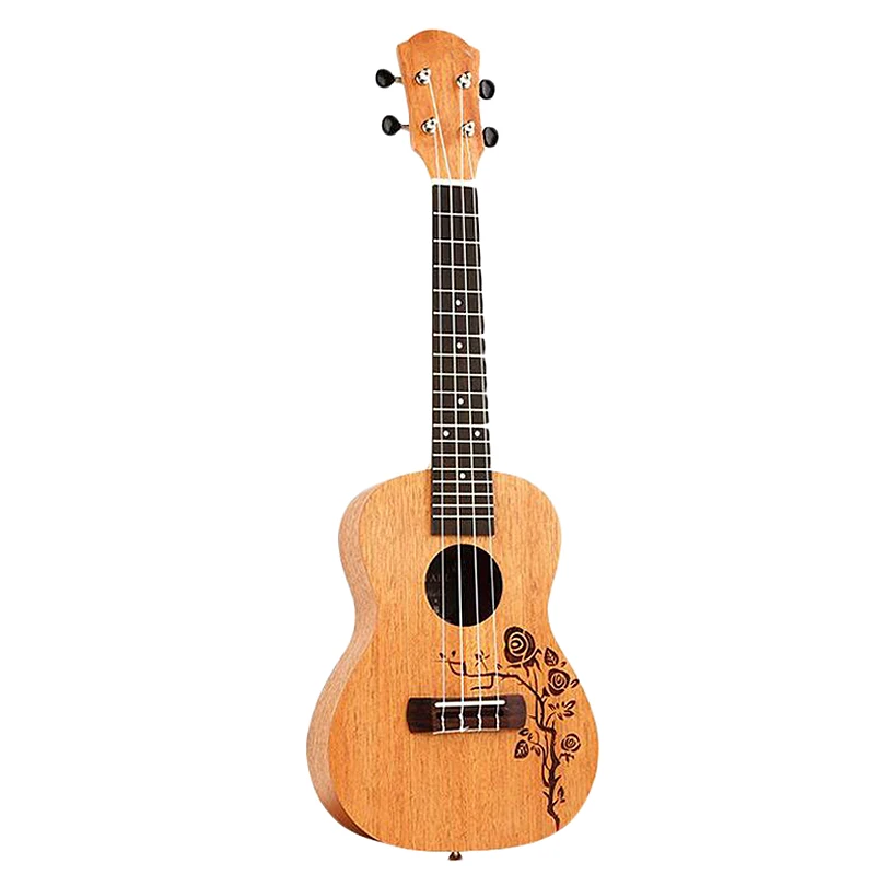 

YAEL 23 Inch 4 Strings Mahogany Ukulele Rosewood Fretboard Hawaiian Accoustic Guitar Music Instrument Rosevine