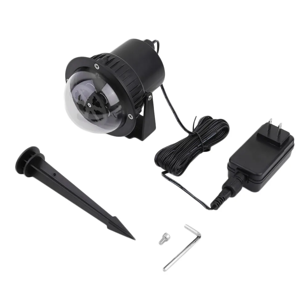 

Newest Multicolor LED Projector Lamp Waterproof Rotating Lights with Switchable Pattern Lens Christmas Laser