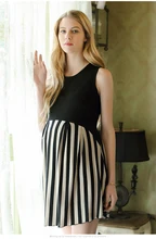 2016 New arrival of long dresses women for pregnant women maternity clothes fashionable clothes for pregnant women striped dress
