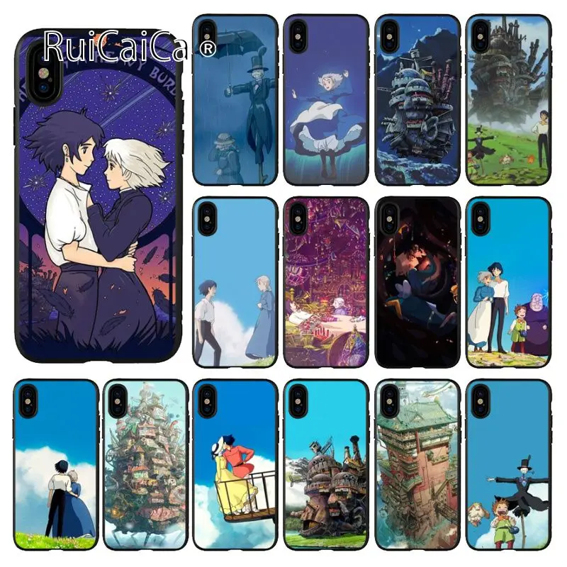 

Ruicaica Howl's Howls Moving Castle TPU Soft Phone Case Cover for Apple iPhone 8 7 6 6S Plus X XS MAX 5 5S SE XR Mobile Cases