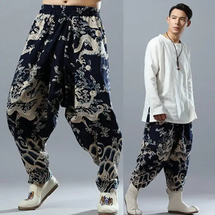 Buy National personality harem pants men trousers