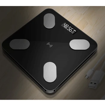 

Bathroom Scales LED Screen Body Grease Electronic Weight Scale Body Composition Analysis Charging Health Scale Smart Home