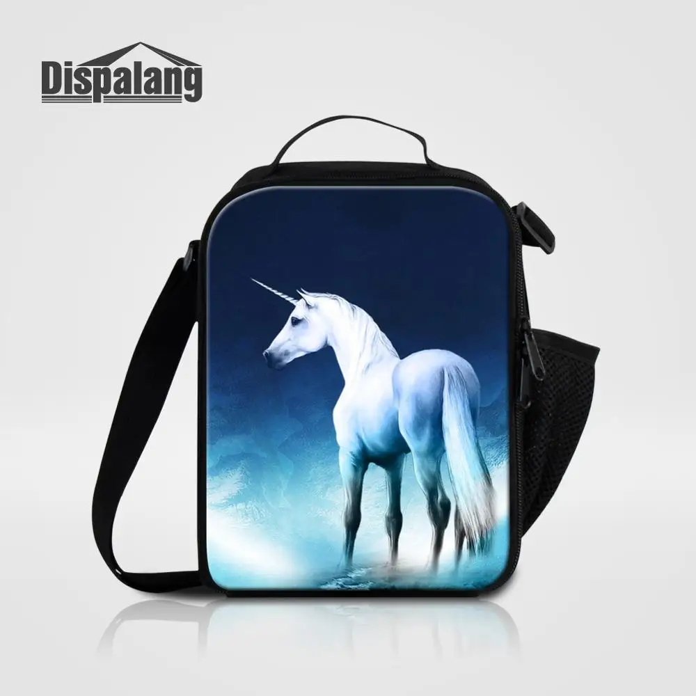 Lunch Bag17 Переносные сумки для обедов для студентов, животные, лошадь, единорог, печать, Термосумка-холодильник для мальчика, девочки, маленький контейнер для еды для пикника, Ланч-бокс для хранения - Цвет: Lunch Bag17