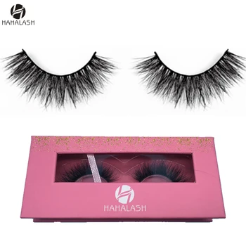 

HaHaLash 3D mink false eyelashes natural real mink hair made by hand more hair luxury type new design OEM LOGO factory eyelashes