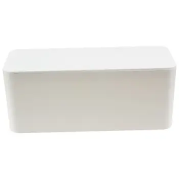 

Plastic Wire Storage Box Power Line Storage organizer Cable collect Cases Junction Box Power Strip Cord Storage Boxes-white