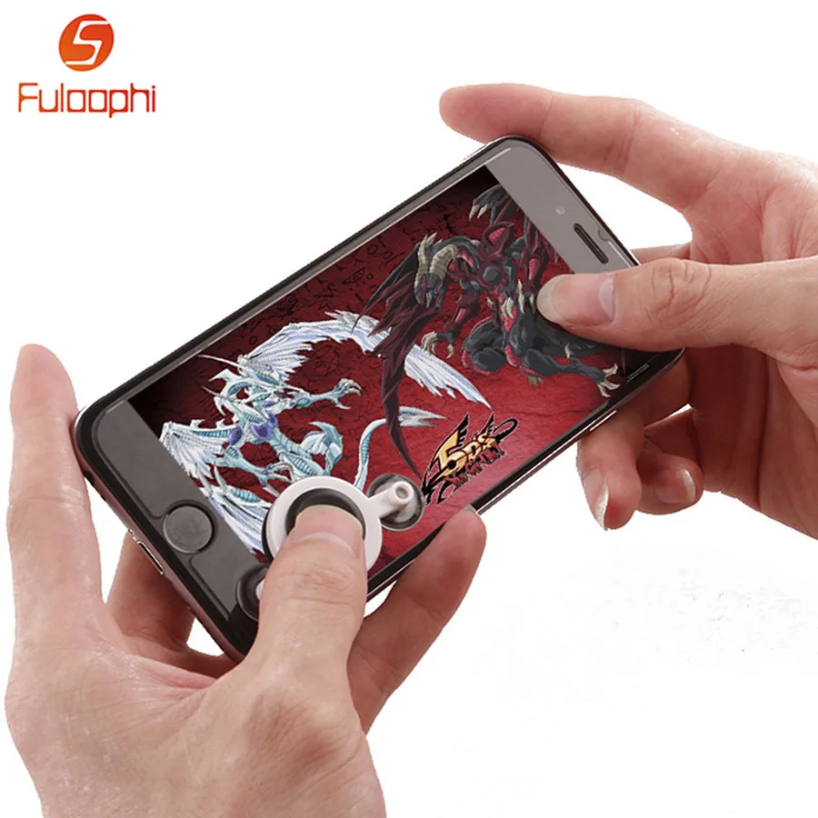 Beste JRGK Voor iPod iPhone Smartphone Tablet PC Games Mini Ultra dunne Touchscreen Mobiele Joystick Hand Knop Sucker Koning glorie