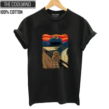 COOLMIND QI0312B cotton summer loose o-neck women T shirt casual short sleeve female cool tshirt o-neck t-shirt tee shirts