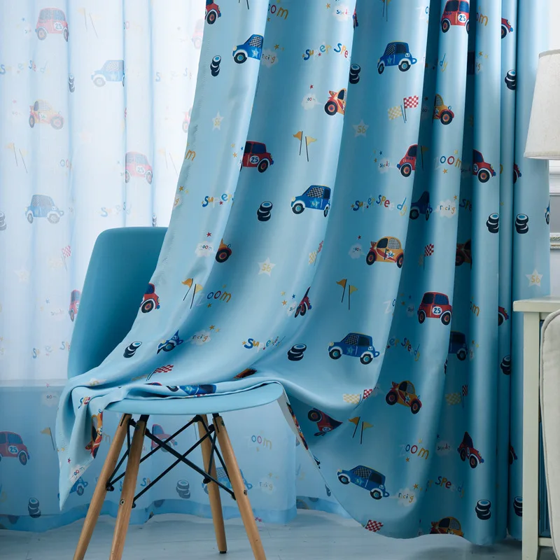 Cortinas de coche de dibujos animados celosos tratamientos de ventana cortinas transparentes para niños sala de estar bebés niños cortinas Cortinas de coche de dibujos animados celosos tratamientos de ventana cortinas transparentes para niños sala de estar bebés niños cortinas