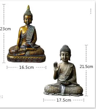 Статуя Будды Шакьямуни украшения для домашней обстановки украшения статуэтки статуя Будды, олицетворяющая мир Таиланд смолы в форме
