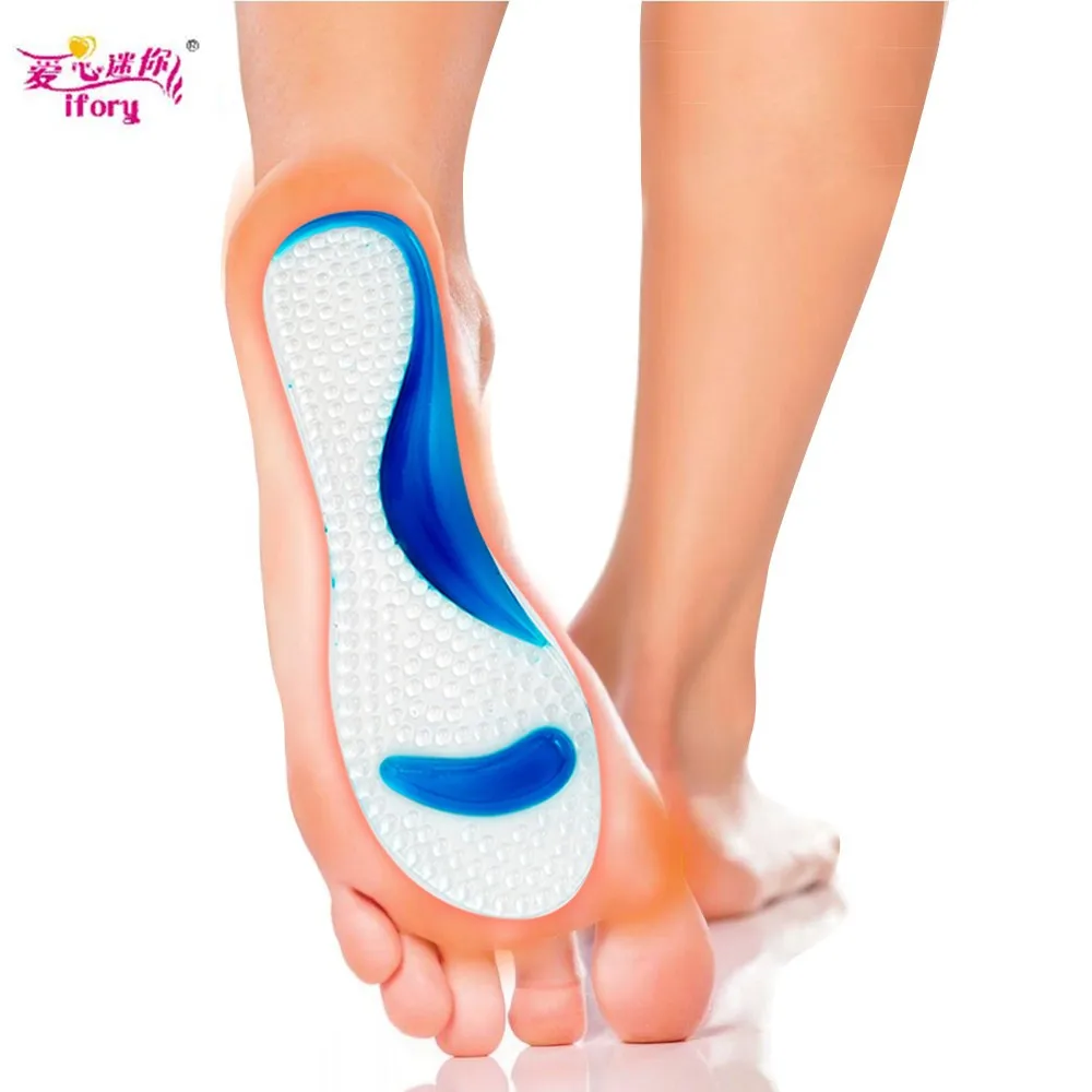 

Women's Non-slip Silicone 3/4 Length Arched Foot Support Cushion Massage To Relieve Foot Friction High Heel Invisible Insoles