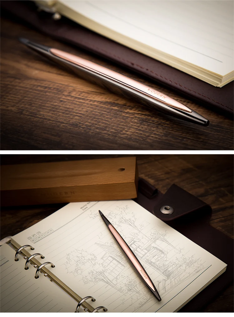 Luxury Forever Pen   Modern Creative for Drawing Sketch Decoration Metal Silver or Black with Black ink Office Business Gift Pens with A High-end Pen Holder Stand Writing Pens Gifts