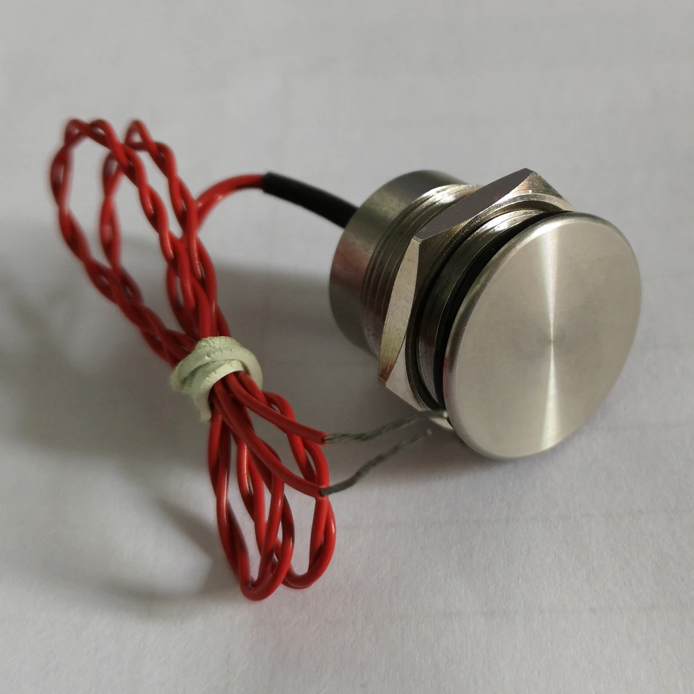 

19mm piezo switch with 200mA 24VDC/AC IP68 waterproof prolongated pulse touch sensor stainless steel 316L piezo switch
