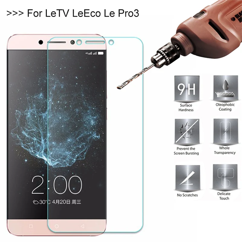 

9H 2.5D 0.26mm Tempered Glass Protector For LeTV Le Pro3 Screen Toughened Protective Film Cover for LeEco Le Pro 3