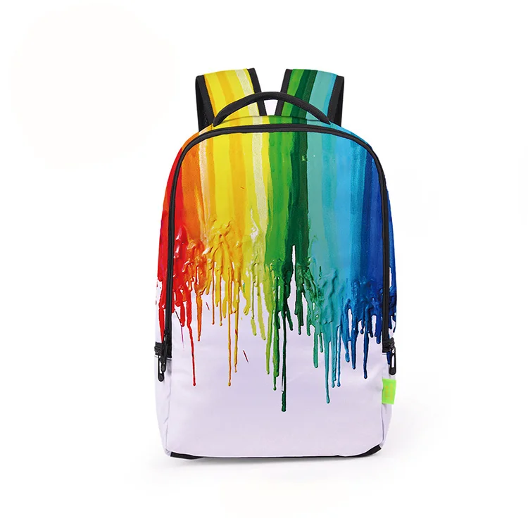 DIOMO креативный подростковый тренд 3D брызги чернила граффити красочный рюкзак с изображением глаза для мужчин школьный рюкзак для мальчиков и девочек дети