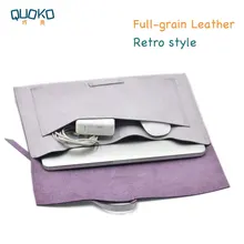 Ретро стиль, сумка для ноутбука, супер тонкий рукав, чехол, полностью зернистый кожаный чехол для ноутбука для MacBook Pro Air 12/13. 3/15. 4