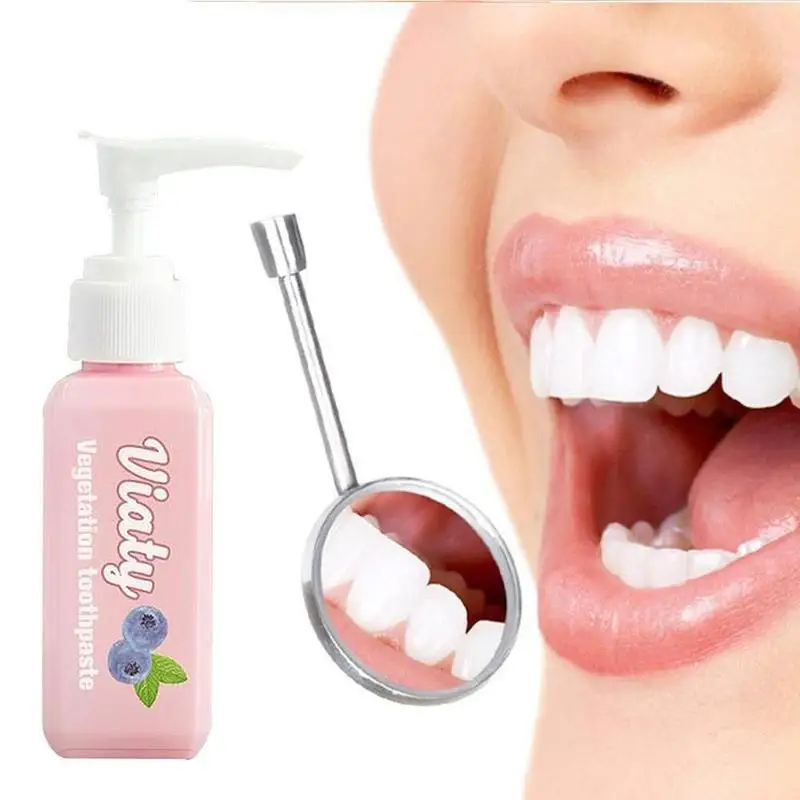 

5 Type Baking Soda Toothpaste Hand Push Type Blueberry Vegetation Toothpaste Tooth Whitening Health Beauty Tools Easy Safe Teeth