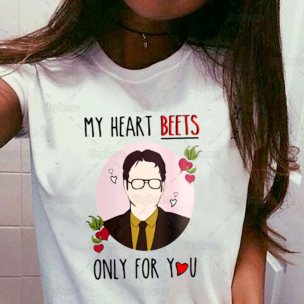 

The Office Tv Show Shirt Dwight Schrute My Heart Beets Only For You Summer Short Sleeve