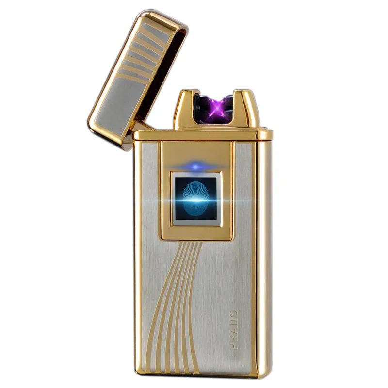 High Quality Electronic Cigarette Lighter Fingerprint Identification USB Lighter Chargeable