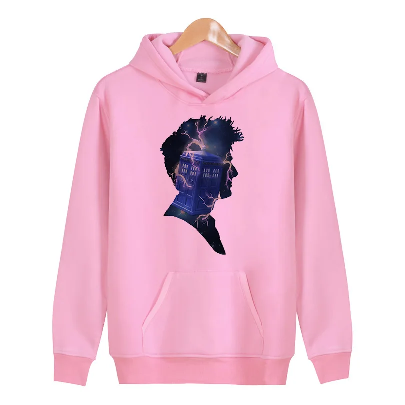 

Doctor Who Traveling Tardis 2018 Hoodies Long Sleeve Solid Color Sweatshirt Men's Hoodie Tracksuit Casual Tops Sportswear X4144