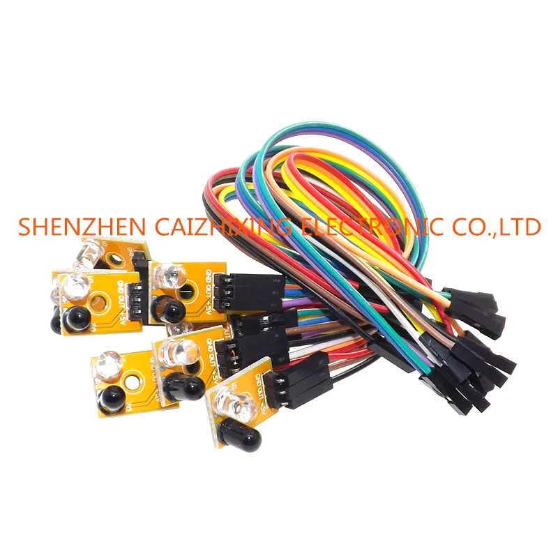 Eight Road 8 Channel Infrared Detector Tracking Transmission Line Obstacle Avoidance Sensor Module for font b