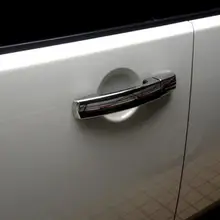 Очень блестящие для Land Rover LR4 Дискавери 4 2010- АБС ХРОМ смарт-ключ отверстия сбоку дверная ручка крышки 8 шт./компл