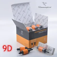 20 шт. HUMMINGBIRD одноразовый зажим для нанесения татуировки Трубка Алмазная 9 стерилизованная ручка трубка 9DT поставка