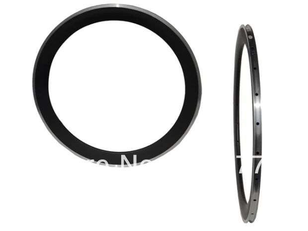 

Full Carbon Matt Clincher Rim with Alloy Brake Surface 700C Wheel Rims F : 20H / R : 24H Rim Depth : 60mm