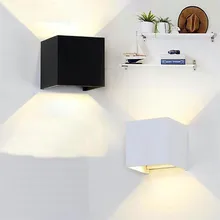 Высокое качество современный 3 Вт* 2 светодиодный настенный светильник с крышкой вверх/вниз свет лампы Главная Водонепроницаемый IP65 настенный светильник Прямая