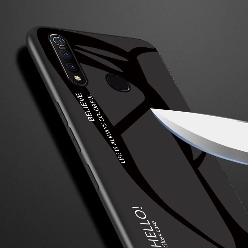ДЛЯ VIVO Z5X чехол жесткий Защитная пленка из закаленного стекла класса люкс