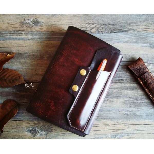 Traveler's Account A6 Loose Leaf Diary Notebook Record 100 Leather