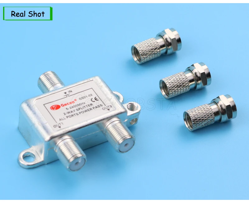 Дешевая цена 5-2400 МГц 2 способа ретранслятор сплиттер с f-типа Разъем для коаксиального кабеля Подключение для CDMA GSM DCS W-CDMA