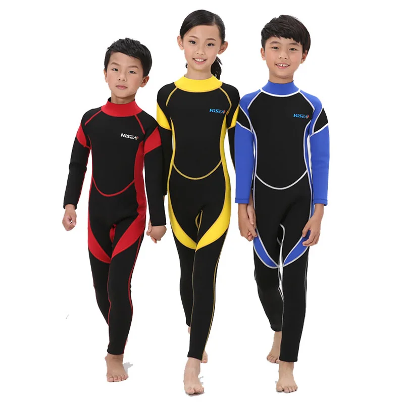 SEAC 2.5mm Neoprene Kids Wetsuits Keep Warm Sun Protection Boys Girls