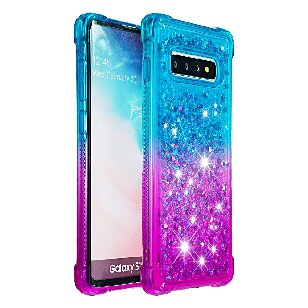 Tikono жидкие блестки песок Чехол для мобильного телефона Samsung J3 J6 J7 2018 M20 A9 S9 S10 plus