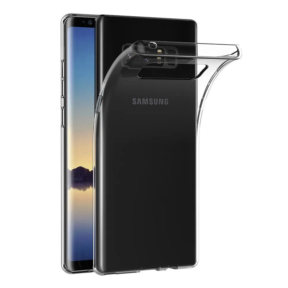 Case for Samsung Galaxy Note 8 6.3 inch Ultra Thin Soft Silicone TPU Rubber Gel Bumper Transparent Back Cover Clear Phone |