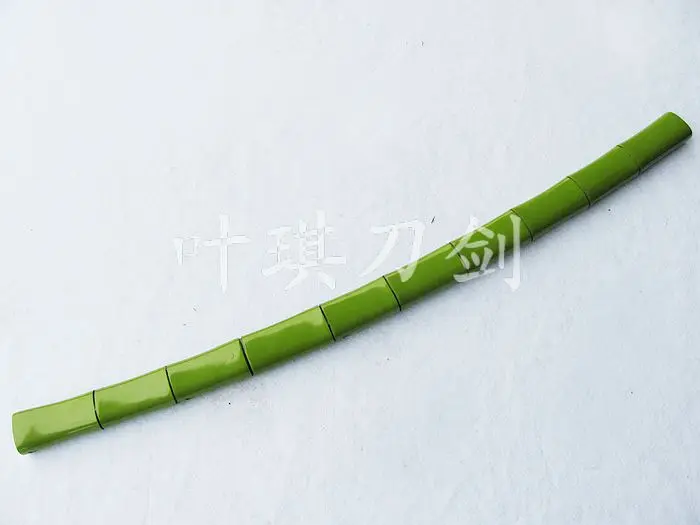 

S0307 NINJA IMITATION BAMBOO SWORD W/ SHEATH HANDLE HAMON BLADE GREEN OR BLACK 40"