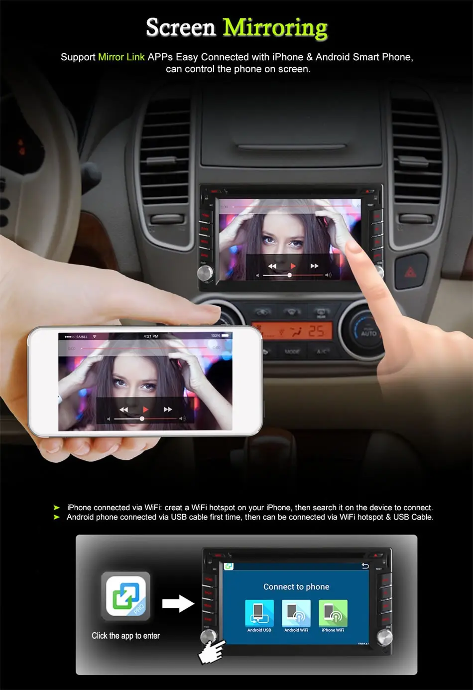 Perfect Universal 2din Android 6.0 Car DVD player For PEUGEOT 307 Car Ssang Yong Actyon/Kyron 2005-2011(left hand) Car VW old series car 14