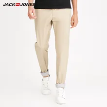 JackJones мужские осенние Стрейчевые хлопковые Узкие повседневные брюки, мужская одежда 218214504