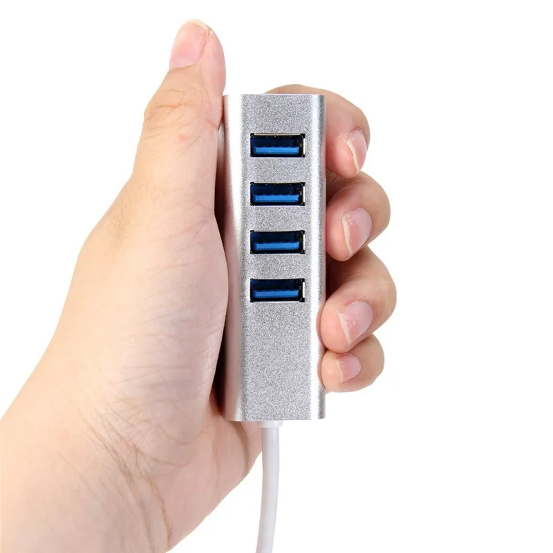 Сверхскоростной внешний 4 портовый USB разветвитель BinFul алюминиевый разъем Usb 3 1