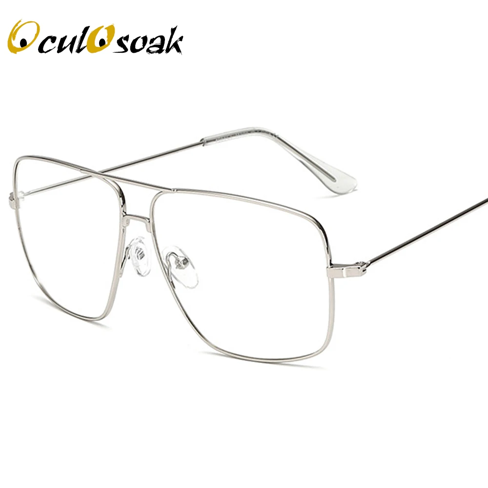 OculOsoak очки винтажные квадратные мужские оправы для очков роскошные дизайнерские золотые прозрачные очки мужские оправы для очков