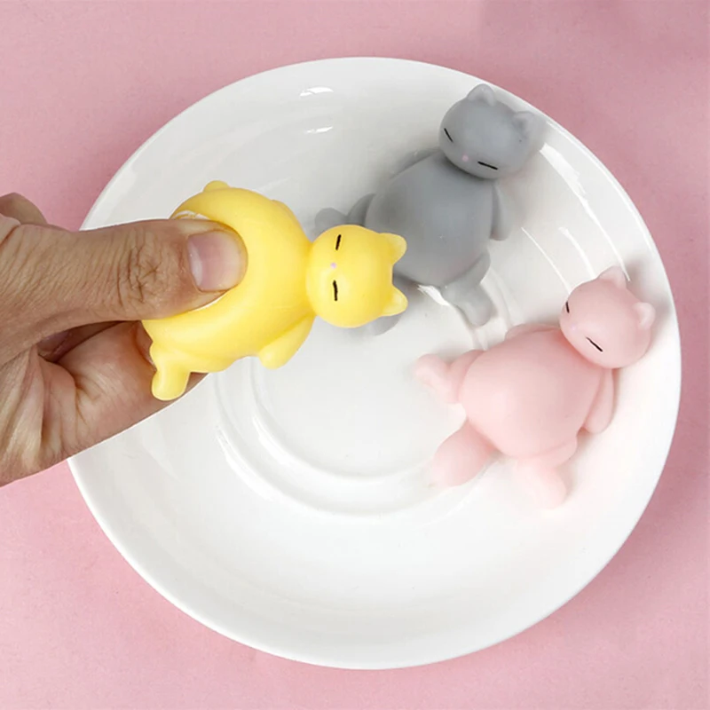 

1Pc Squishy Cute Cat Antistress Ball Squeeze Mochi Rising Stress Relief Funny Gift Decompression Toy Dropship
