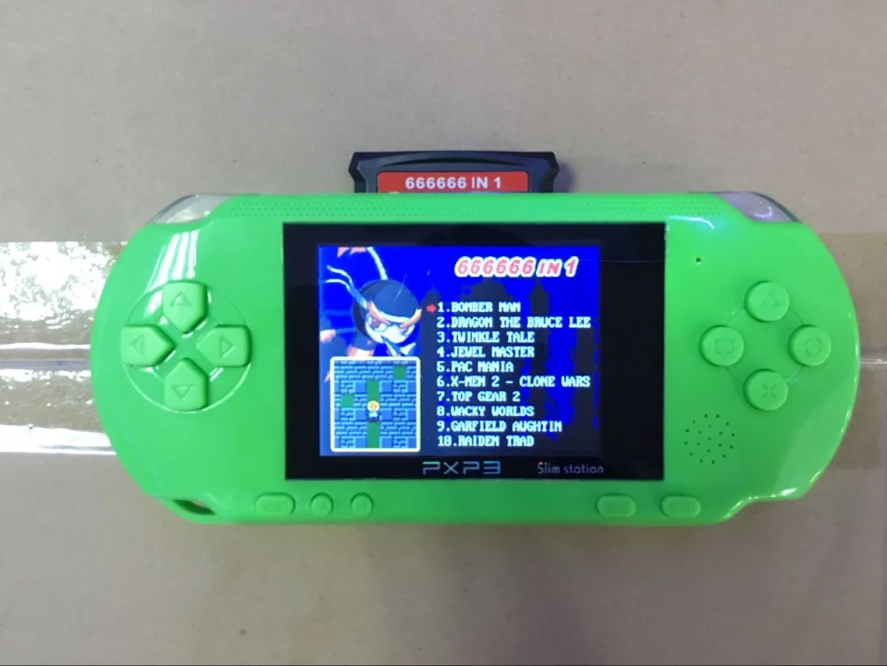 Новый 16 бит PXP3 Ручной игровой плеер игровая консоль с AV кабелем поддержка ТВ
