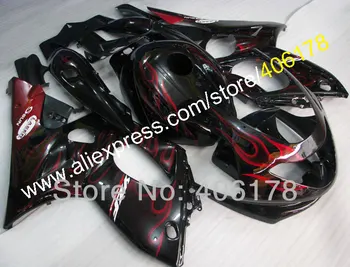 

97-07 Yzf600R ABS Racing Fairing For Yzf-600R Thundercat 1997-2007 Dark Red Flame Motorcycle fairings