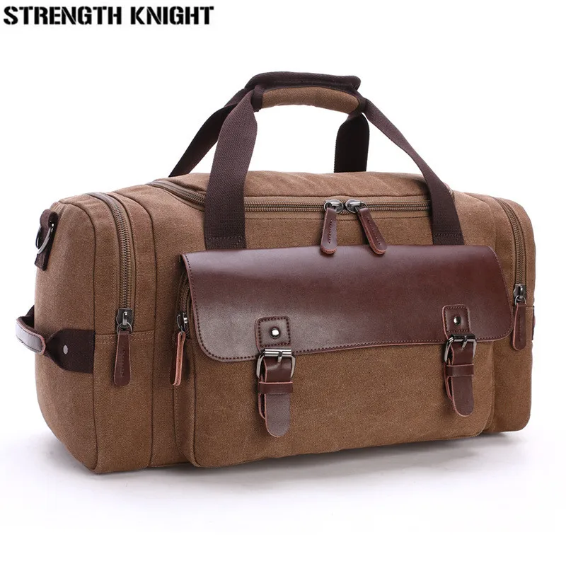

High Quality Canvas Luggage Bag Large Capacity Travel Bag Men Shoulder Handbag Crossbody Travel Duffel Bags Women Duffle Handbag