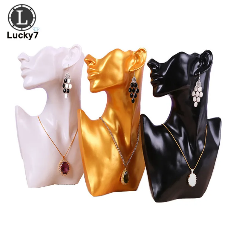 Necklace Jewelry Display Counter Showcase Resin Pendant Bust Holder Earring Stand Portrait Frame | Украшения и аксессуары