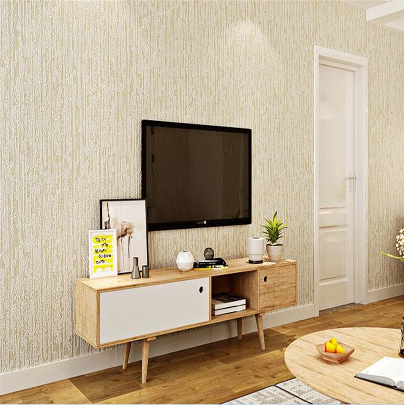 

beibehang Modern minimalist 3D embossed non-woven plain wallpaper bedroom living room TV diatom mud solid color papel de parede