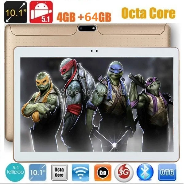 10 inch Tablet Android 5.1 Octa Core MTK8752 4GB RAM 64GB ROM 8 Cores 1280*800 IPS Kids Gift MID GPS tablet Free Shipping