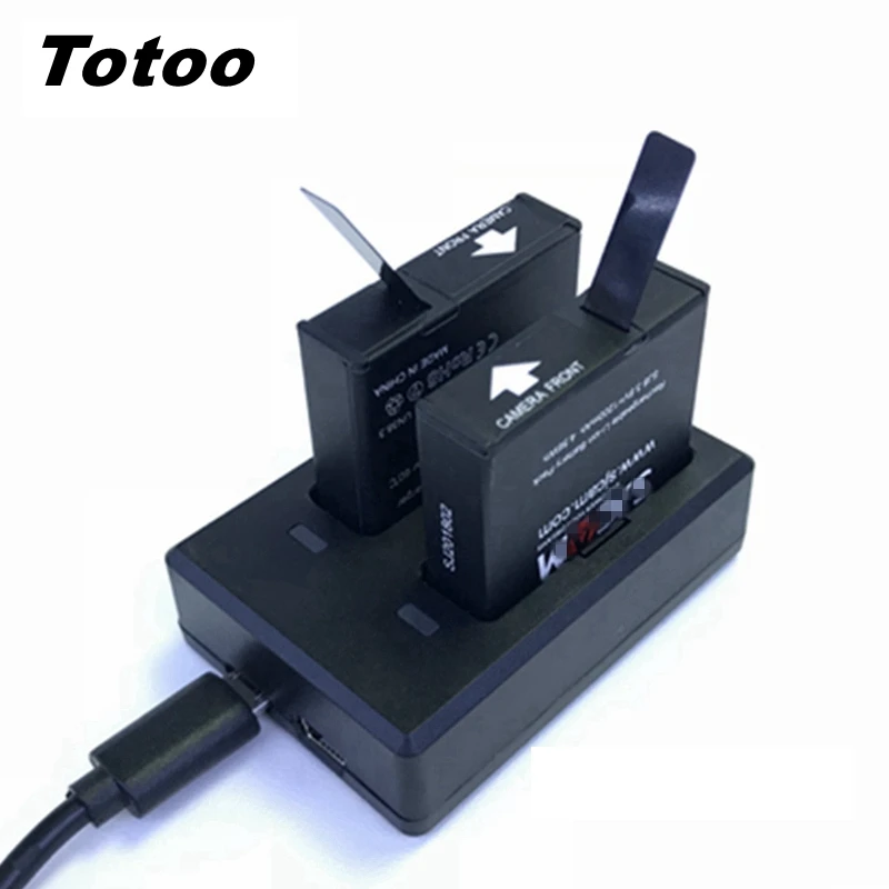 

For Original SJCAM SJ8 Pro/SJ8 Plus/SJ8 Air Battery(1/2/3pcs)+Dual Charger For SJCAM SJ8 Accessories 1200mAh 4.56Wh Batteries
